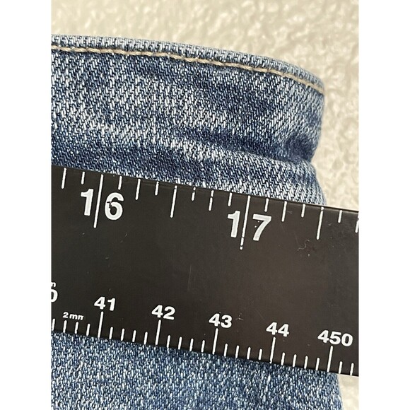 KanCan Mid Rise Slim Distressed Raw Hem Boyfriend Jeans Juniors Size 15/31 EUC - Picture 10 of 14